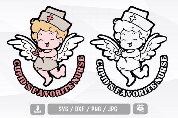 Cupid's Favorite Nurse Svg