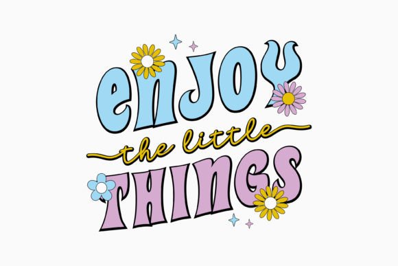 Enjoy the Little Things Retro SVG