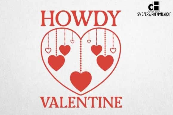 Howdy Valentine SVG PNG Design