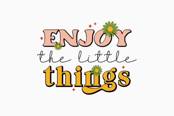 Retro Mental Health Svg Enjoy the Little