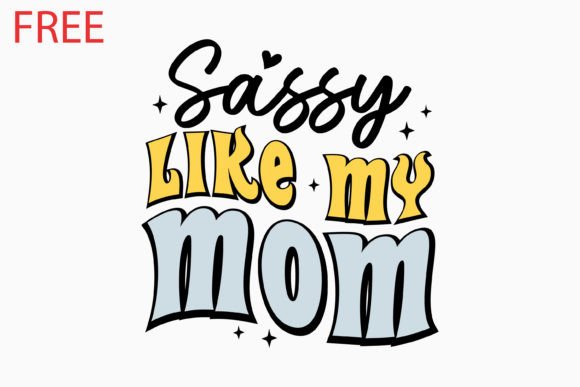 Retro Mom Quote SVG Free
