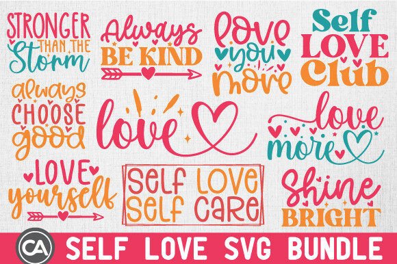 Self Love SVG Bundle