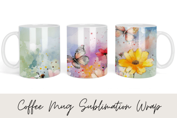 Spring Flower Watercolor Coffee Mug
